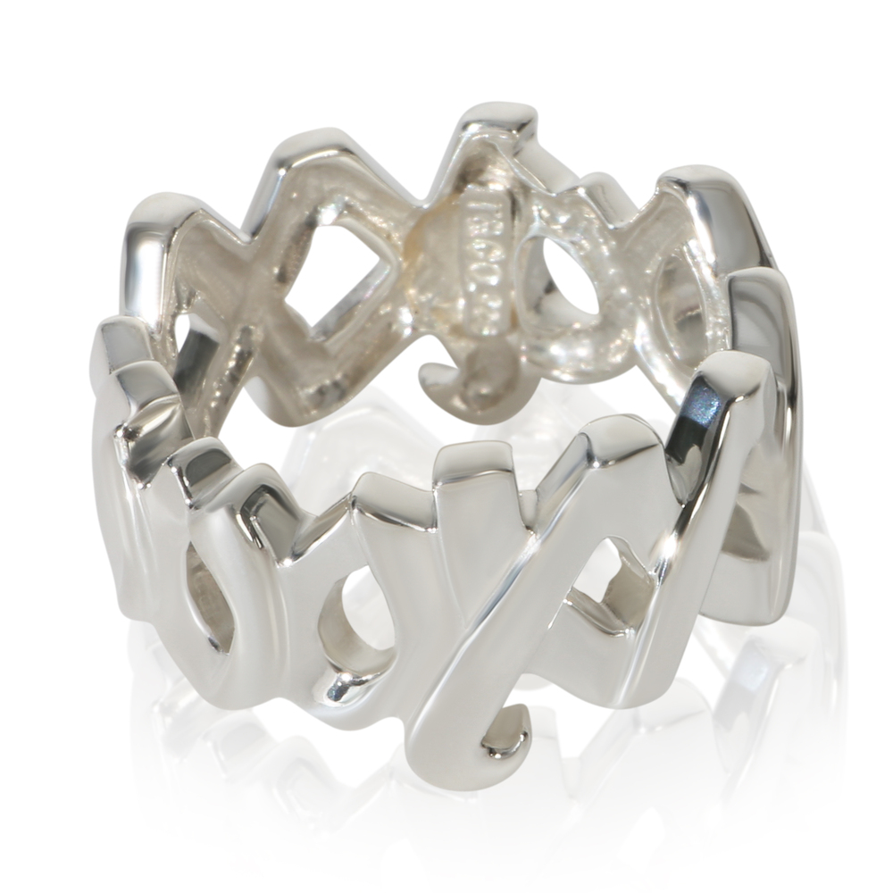 Tiffany & Co. Sterling Silver  Paloma Picasso Vintage XO Ring